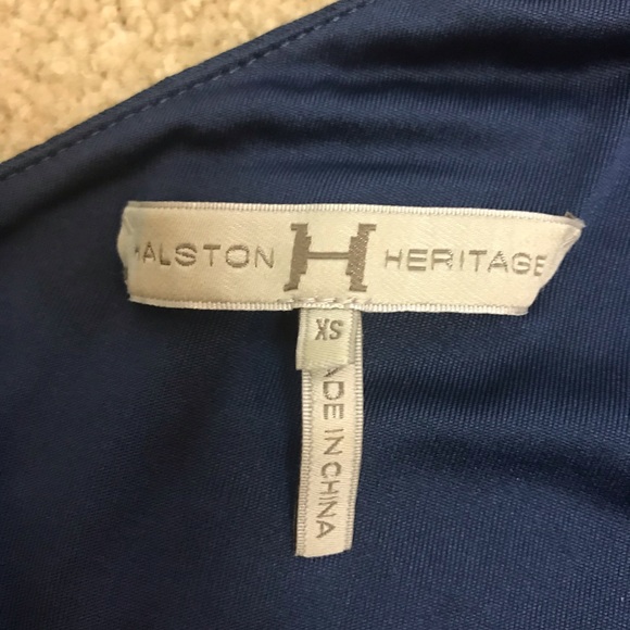 Halston Heritage XS Navy Cocktail Dress - Picture 4 of 4